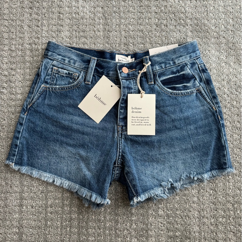 NWT bohme jean denim shorts 25